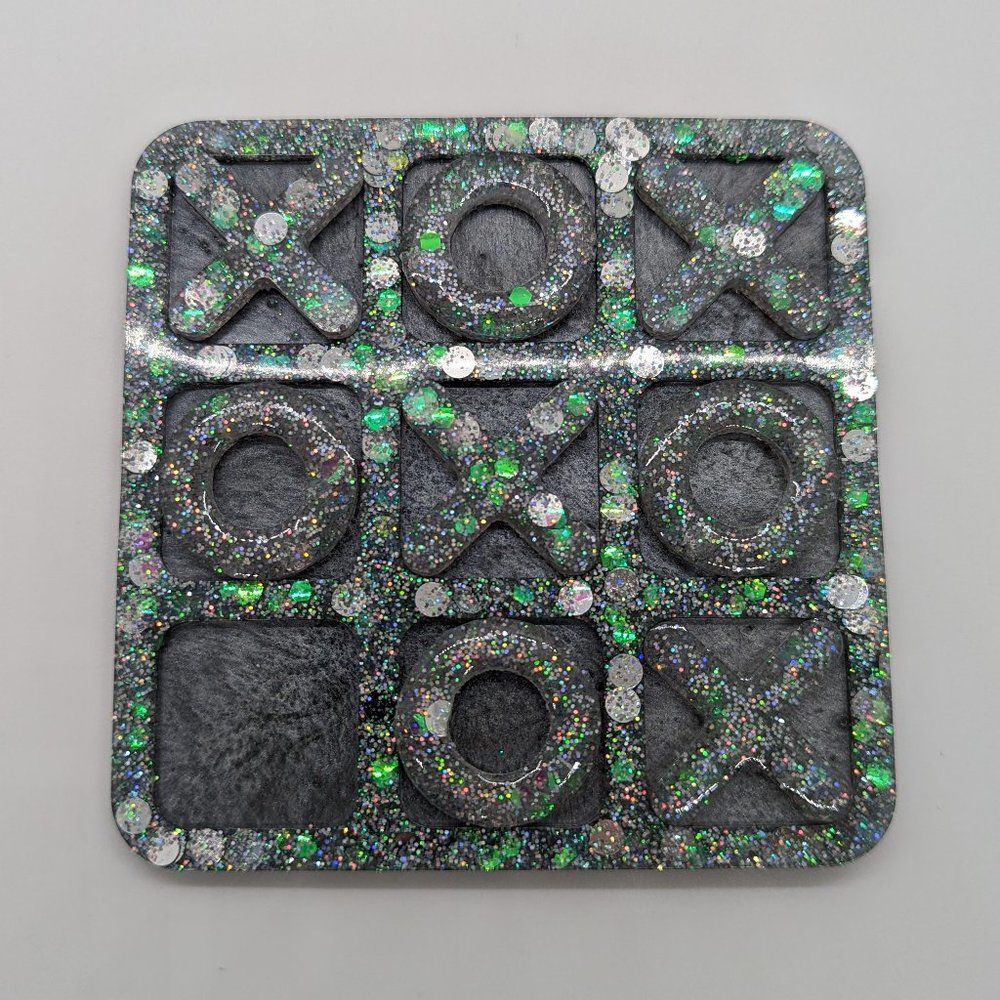 Tic-Tac-Toe Chunky Glitter Game Board